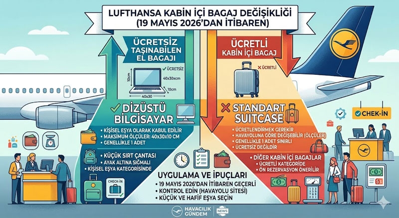 Havayolu Şirketi El Bagajını Ücretli Hale Getirdi