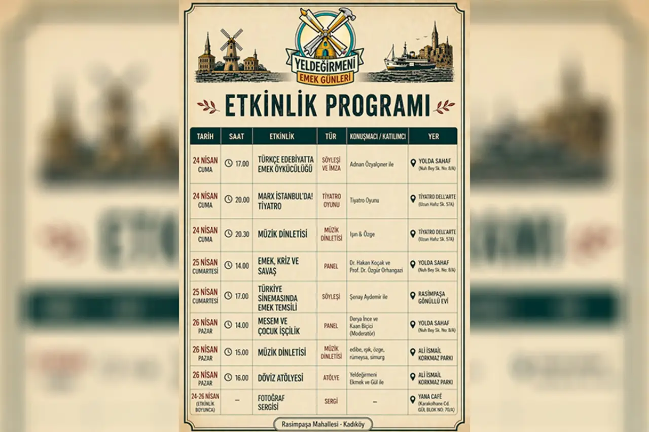 Rasimpaşa’da ‘Emek’ Temalı Kültür-Sanat Etkinlikleri Başlıyor