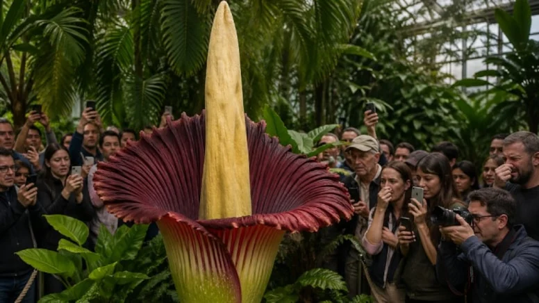 Londra’da Eşsiz Doğa Olayı: Yıllarca Beklenen Dev Çiçek Ziyaretçi Akınına Uğradı (Kardeş Haber)